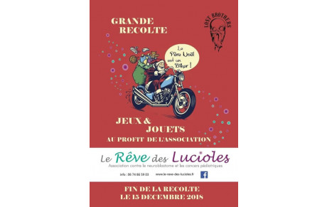 RECOLTE DE JOUETS NEUFS AU PROFIT DE L'ASSOCIATION &quot;LE REVE DES LUCIOLES&quot;